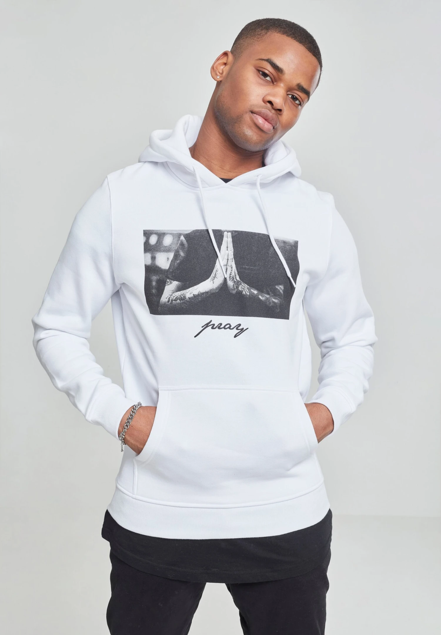 Mister Tee Pray - Jersey Con Capucha - White 3 Mister Tee Pray - Jersey Con Capucha - White