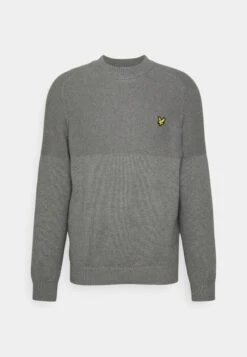 Lyle & Scott Seed Stitch Mock Neck - Jersey De Punto - Mid Grey -Blen Ropa Comercio 6614cf2b83774eaab307d0120212c2b9
