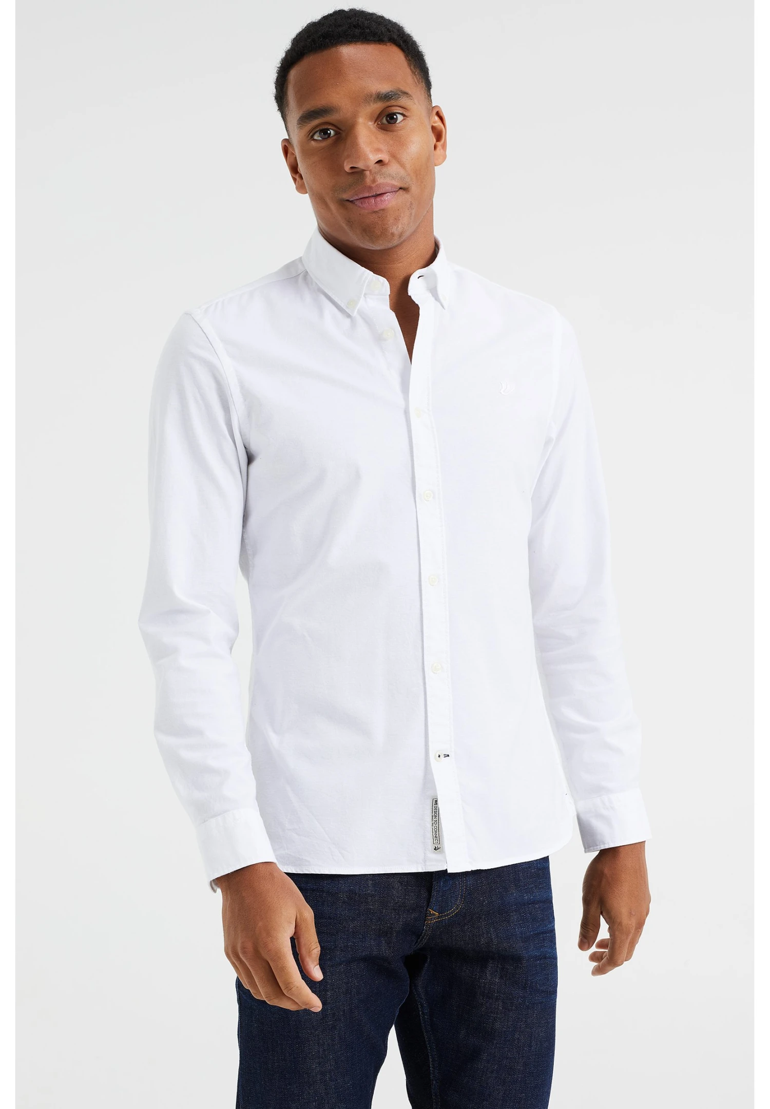 WE FASHION Slim Fit - Camisa - White 4 WE FASHION Slim Fit - Camisa - White - Imagen 2