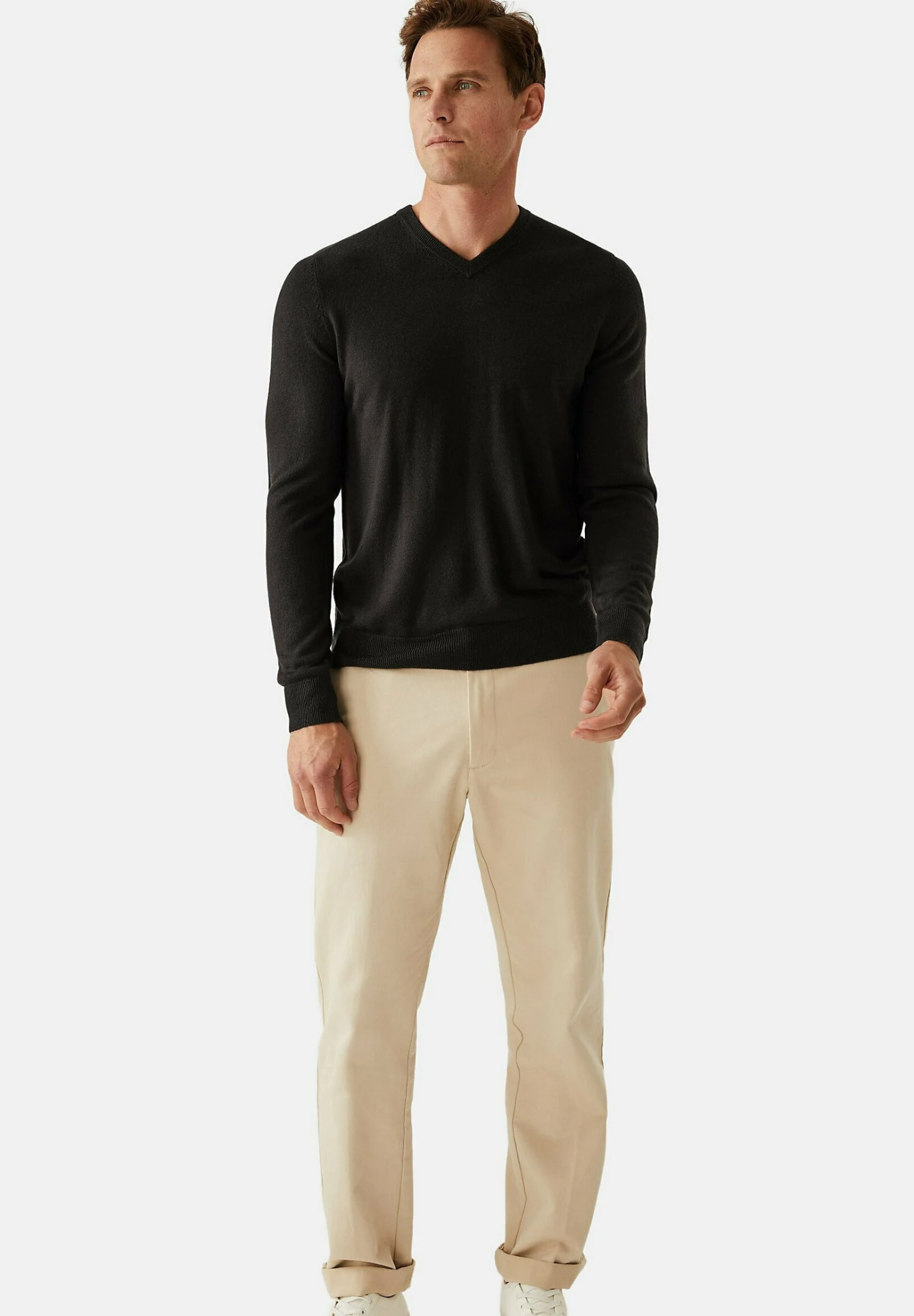 Marks & Spencer Cashmilon V-Neck - Jersey De Punto - Black 3 Marks & Spencer Cashmilon V-Neck - Jersey De Punto - Black