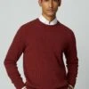 Hackett London Lamb Cable Crew - Jersey De Punto - Brick Red -Blen Ropa Comercio 67fe95d9c1a34564a75822f54a65d2f7