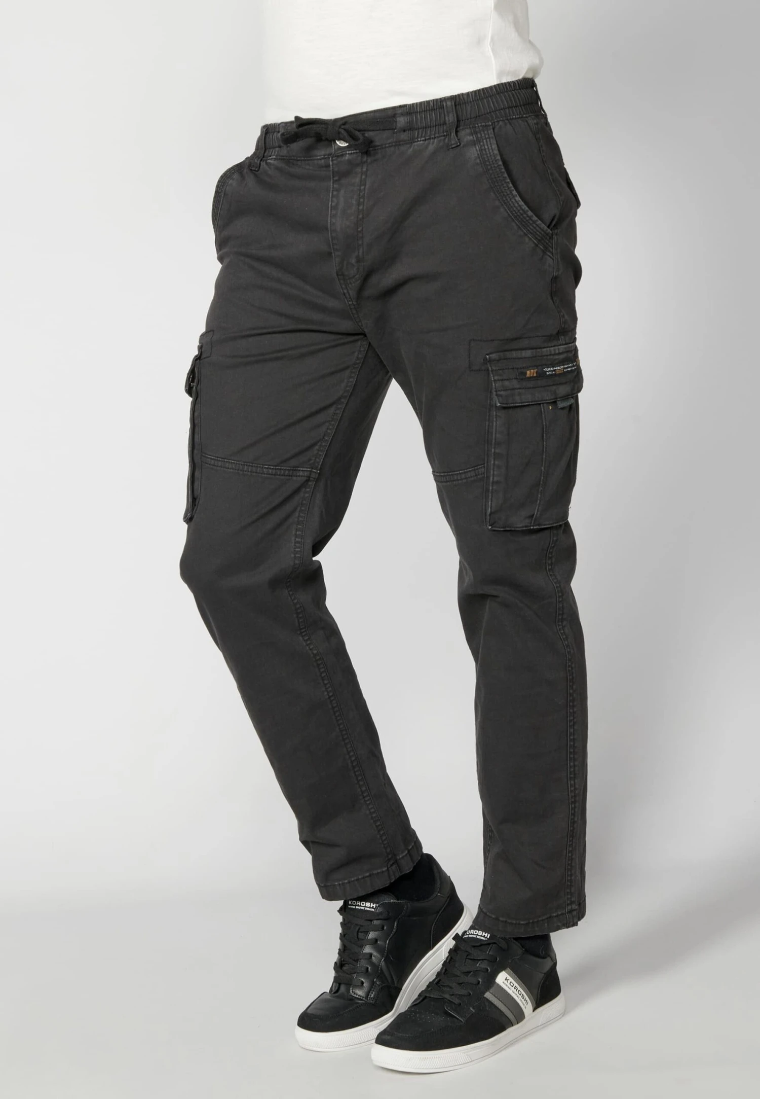 Koroshi Pantalones Cargo - Black 7 Koroshi Pantalones Cargo - Black - Imagen 5