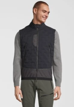 RH+ Chaleco - Black/Dark Grey Melange/Kaluga Brown