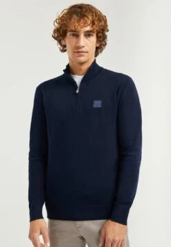 POLO CLUB Zipper NeckBlock- Jersey De Punto - Navy