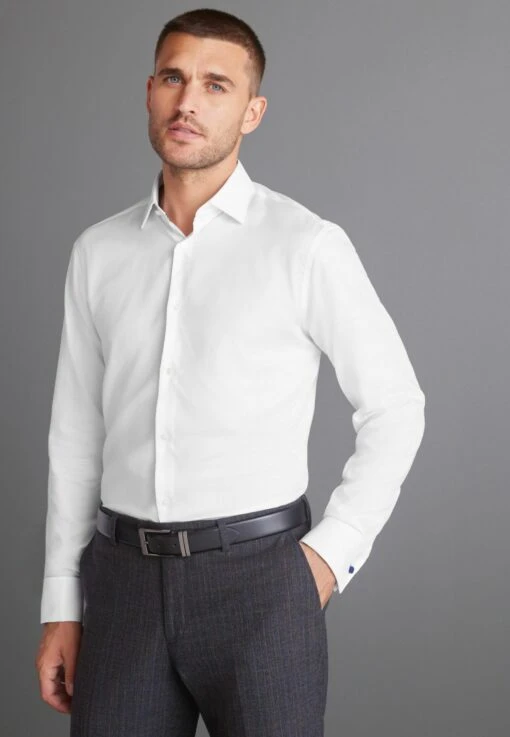 Next Signature Textured With Trim Detail Regular Fit Double Cuf - Camisa - White 8 Next Signature Textured With Trim Detail Regular Fit Double Cuf - Camisa - White -Blen Ropa Comercio 6c35e6d7f3294adebf230b93fe6480eb