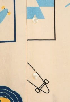 Boxed Fit Urskog Short Sleeved Gots Vegan - Camisa - Blue -Blen Ropa Comercio 6d4b91ff340747dd83208c1f591f6004