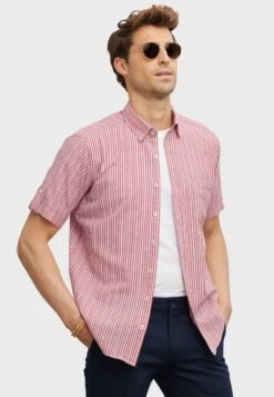 Comfort Fit Puckered - Camisa - Burgundy -Blen Ropa Comercio 6fe41a395ab24a9ea242ffbb721d5a99