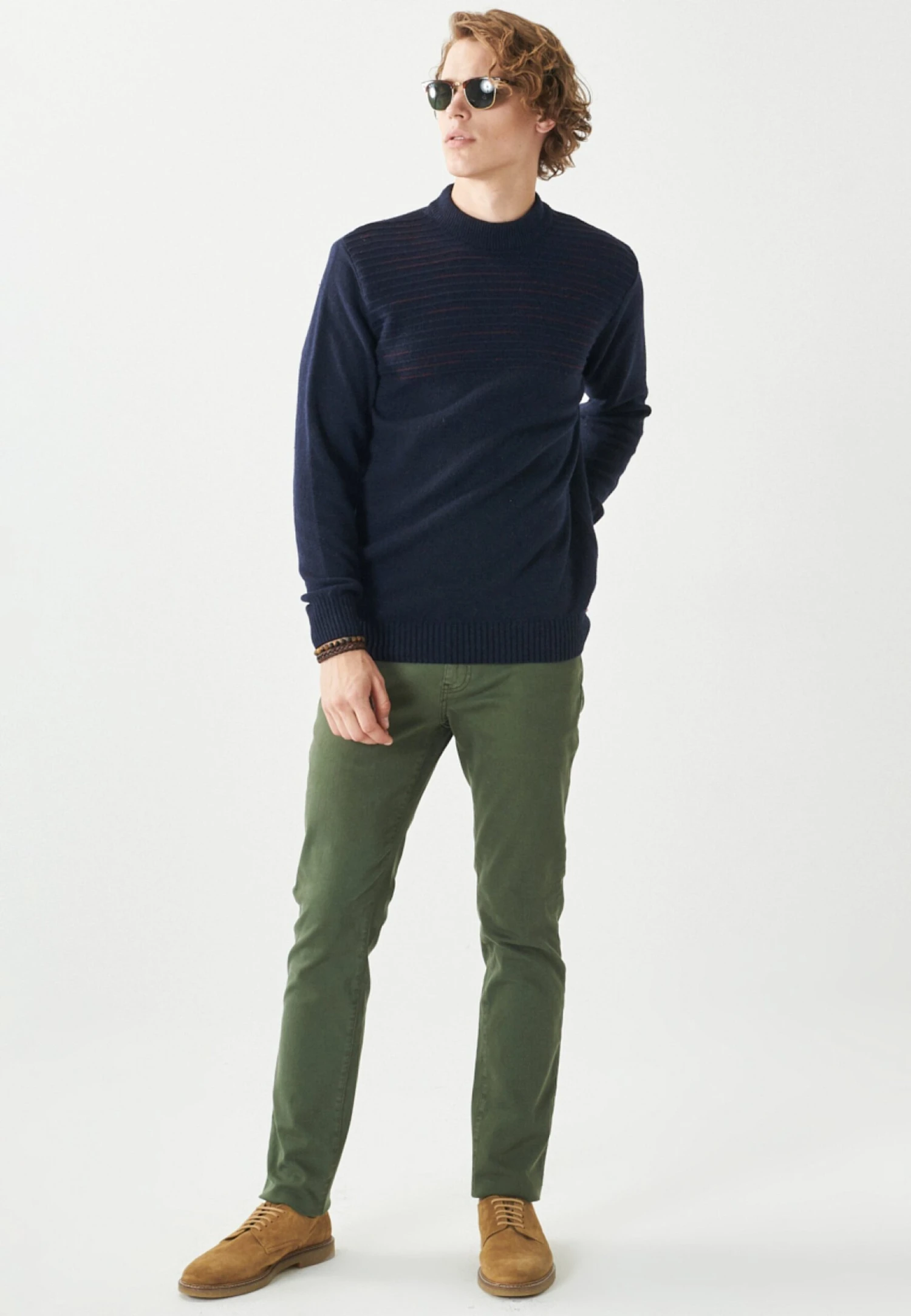 Standard Fit - Jersey De Punto - Navy Blue Burgundy 4 Standard Fit - Jersey De Punto - Navy Blue Burgundy - Imagen 2