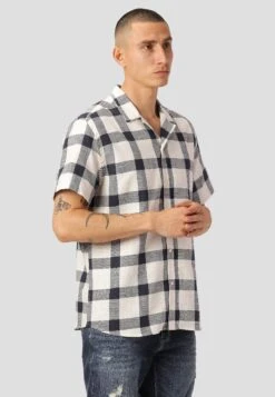 Camisa - Navy Ecru