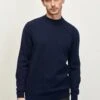 Standard Fit Mock Turtleneck - Jersey De Punto - Navy Blue -Blen Ropa Comercio 720e2d4ae398458382d95eab50347066