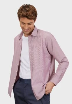 Comfort Fit- Camisa - Burgundy White -Blen Ropa Comercio 7329fc84ba774c2294c2b113abc8a27d