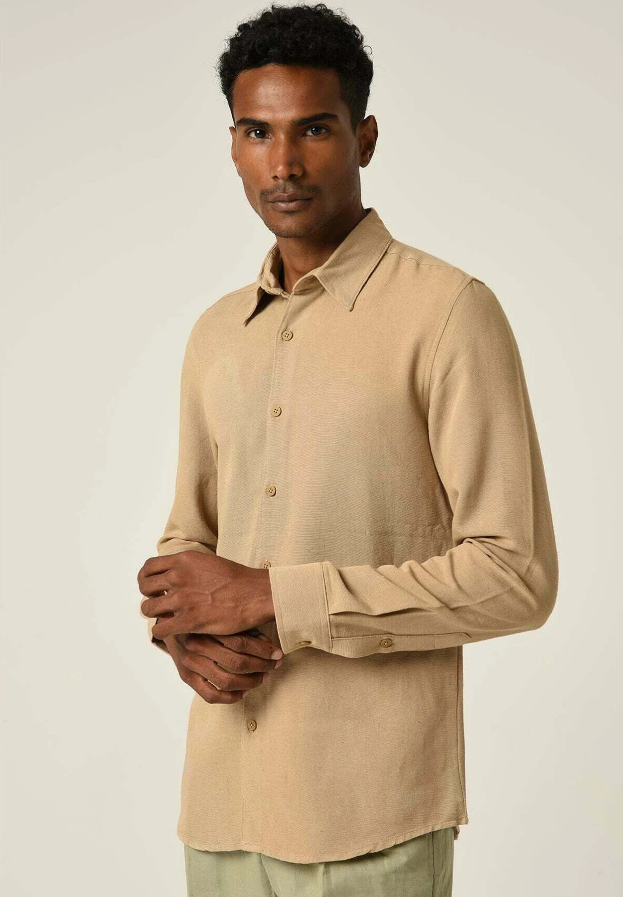 Camisa Elegante - Camel 7 Camisa Elegante - Camel - Imagen 5