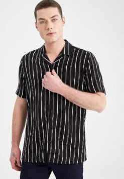 DeFacto Regular Fit - Camisa - Black
