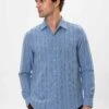 Patterned - Camisa - Light Blue -Blen Ropa Comercio 757a9d2b49d744ab8d86b613872e7922