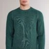 Rundhals - Jersey De Punto - Dunkelgrün Ginepro Tc