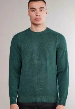 Rundhals - Jersey De Punto - Dunkelgrün Ginepro Tc