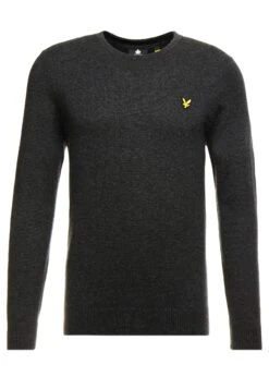 Lyle & Scott Crew Neck Jumper - Jersey De Punto - Charcoal Marl -Blen Ropa Comercio 7a81cc6cc09142faad8006e39734f729