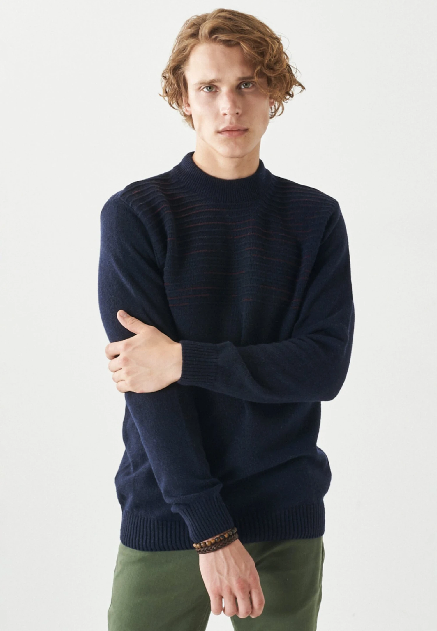 Standard Fit - Jersey De Punto - Navy Blue Burgundy 3 Standard Fit - Jersey De Punto - Navy Blue Burgundy