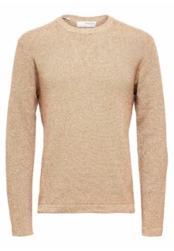 Selected Homme Slhrocks Crew Neck - Jersey De Punto - Toasted Coconut -Blen Ropa Comercio 7b2f762e0ac94d2ebc69b5b2b733d16f