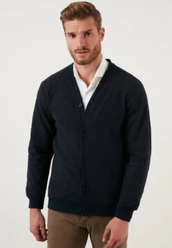 Regular Fit - Chaqueta De Punto - Dark Blue