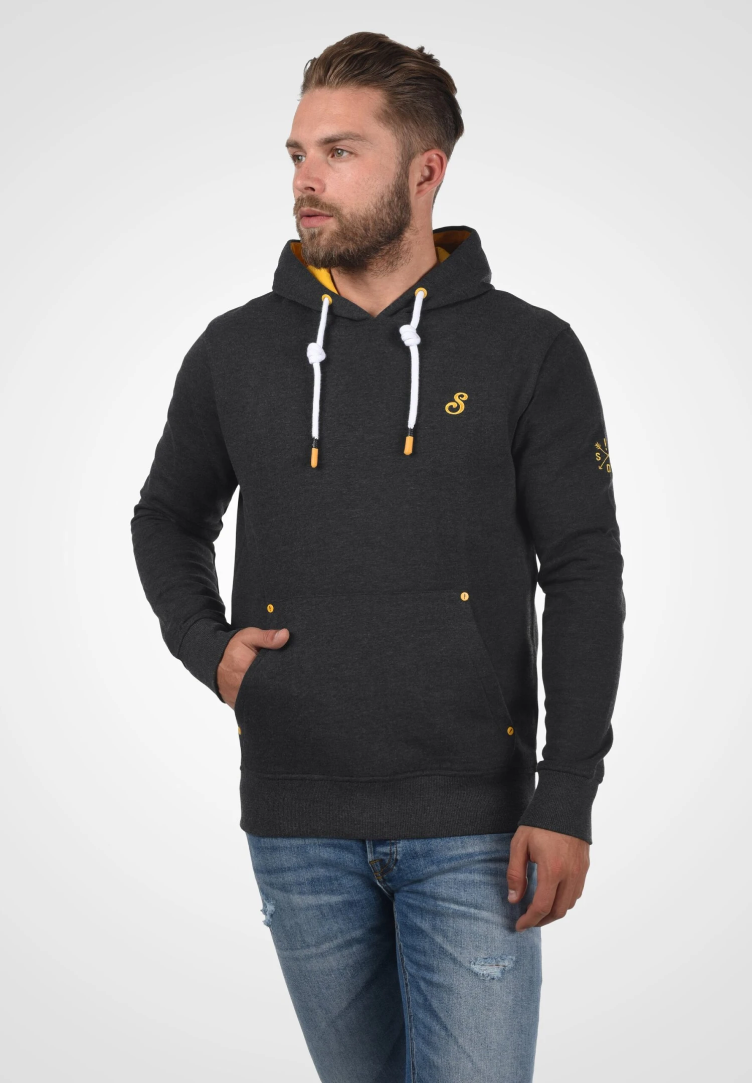 Solid Sdkenan - Sudadera - Dark Grey Melange 3 Solid Sdkenan - Sudadera - Dark Grey Melange