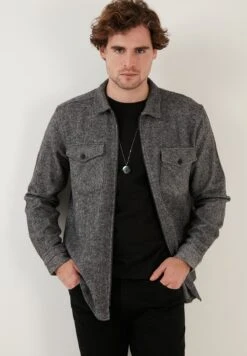 Slim Fit - Camisa - Grey -Blen Ropa Comercio 85ae61e15c8d4a5cb3eb299bc3f8c54e