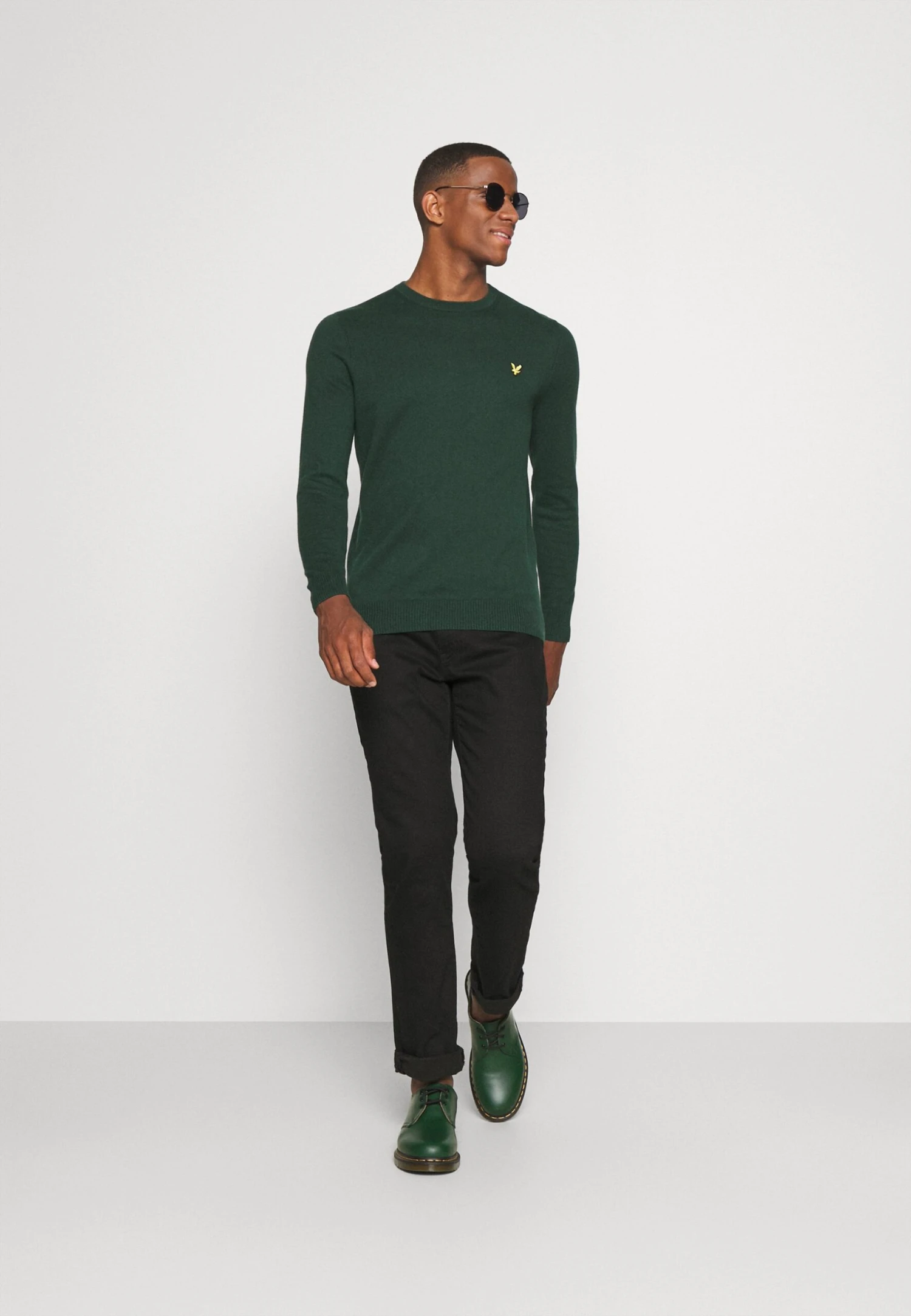 Lyle & Scott Crew Neck Jumper - Jersey De Punto - Dark Green 3 Lyle & Scott Crew Neck Jumper - Jersey De Punto - Dark Green - Imagen 2