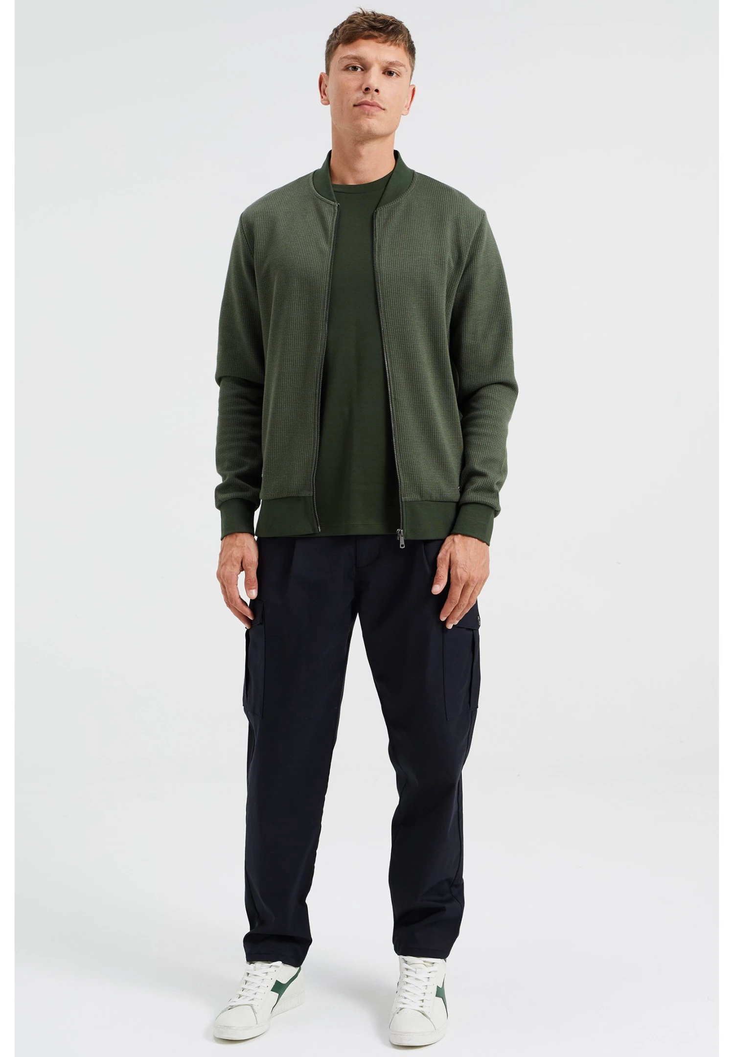 WE FASHION Dessin - Chaqueta De Punto - Green 4 WE FASHION Dessin - Chaqueta De Punto - Green - Imagen 2