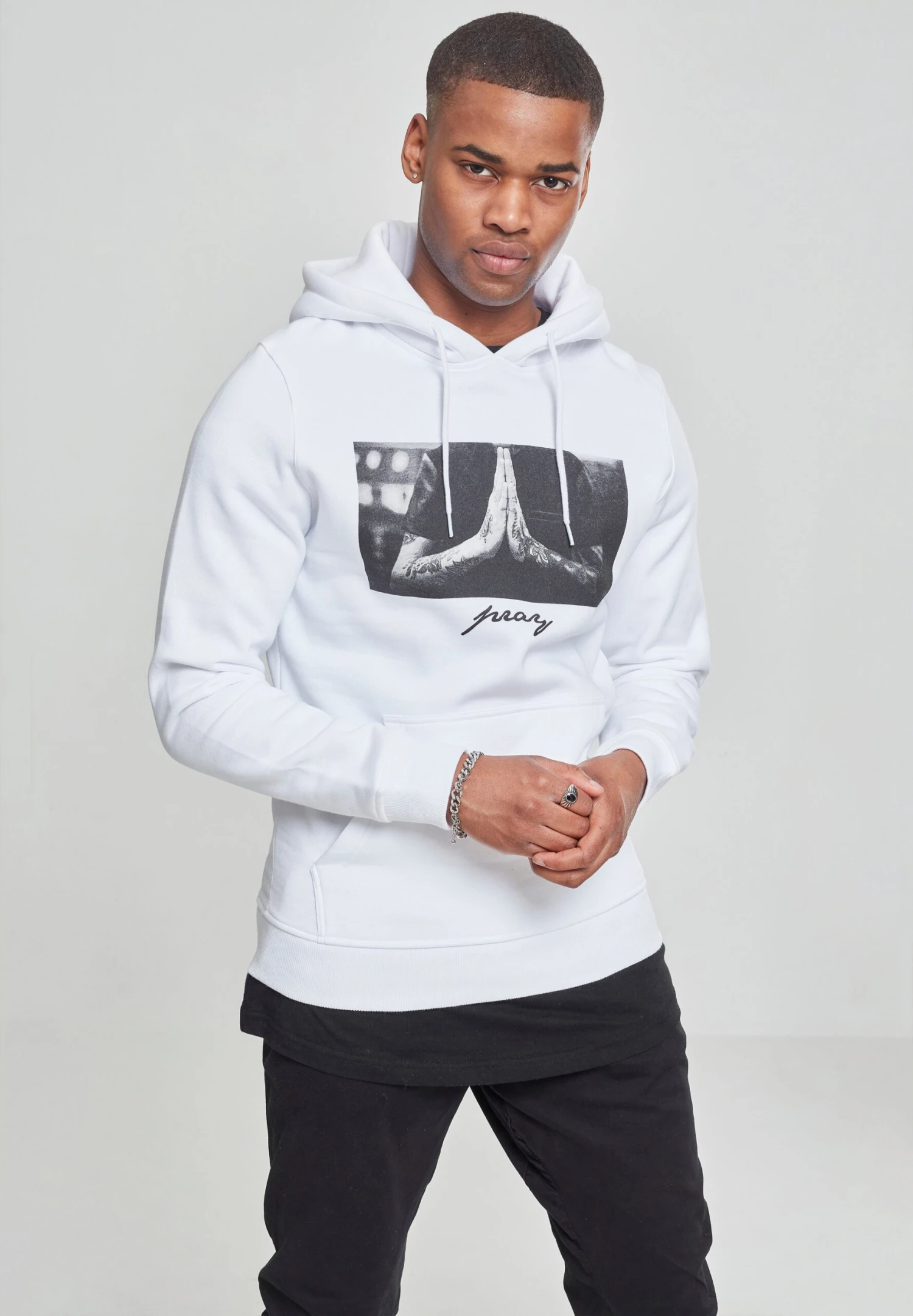 Mister Tee Pray - Jersey Con Capucha - White 7 Mister Tee Pray - Jersey Con Capucha - White - Imagen 5