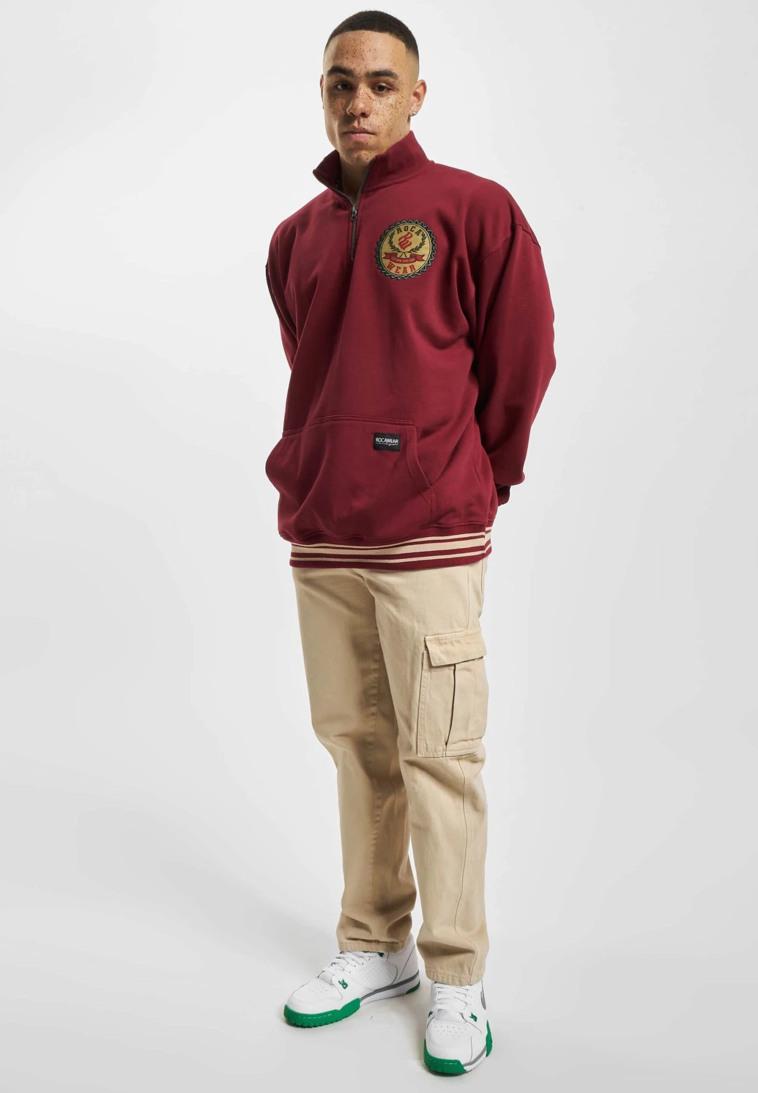 ROCAWEAR Duke- Sudadera - Burgundy 4 ROCAWEAR Duke- Sudadera - Burgundy - Imagen 2