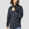 Aop Stretch- Camisa - Navy Big Check