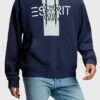 ESPRIT Im Flicken-Look - Jersey Con Capucha - Navy -Blen Ropa Comercio 8e77c0e693144ba5a41993edd3180d6c