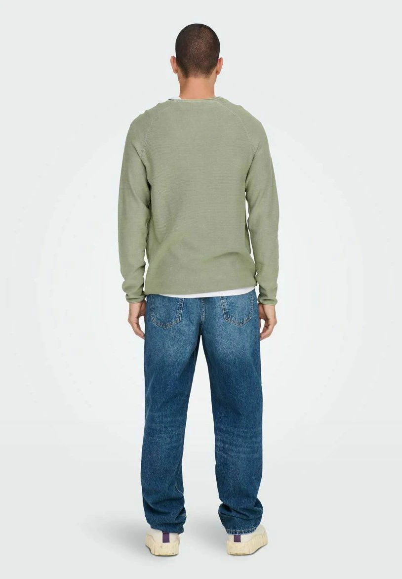 Only & Sons Onsdextor Raglan - Jersey De Punto - Seagrass 5 Only & Sons Onsdextor Raglan - Jersey De Punto - Seagrass - Imagen 3