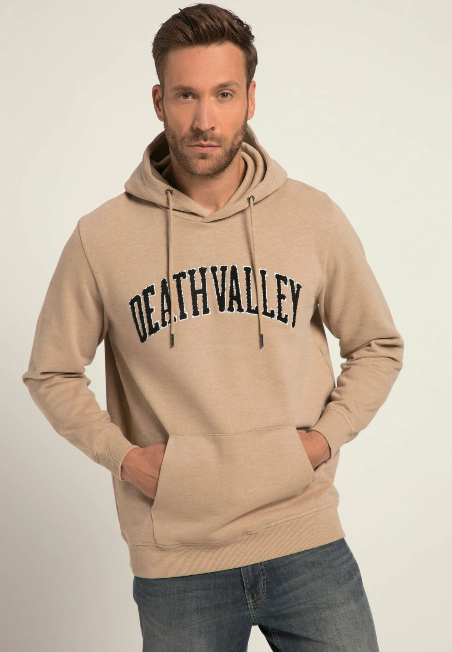 JP1880 Bouclé-Badge Kängurutasche - Jersey Con Capucha - Natur Melange 3 JP1880 Bouclé-Badge Kängurutasche - Jersey Con Capucha - Natur Melange