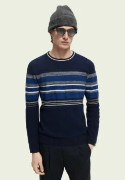 Scotch & Soda StructuredStriped Crewneck- Jersey De Punto - Combo A