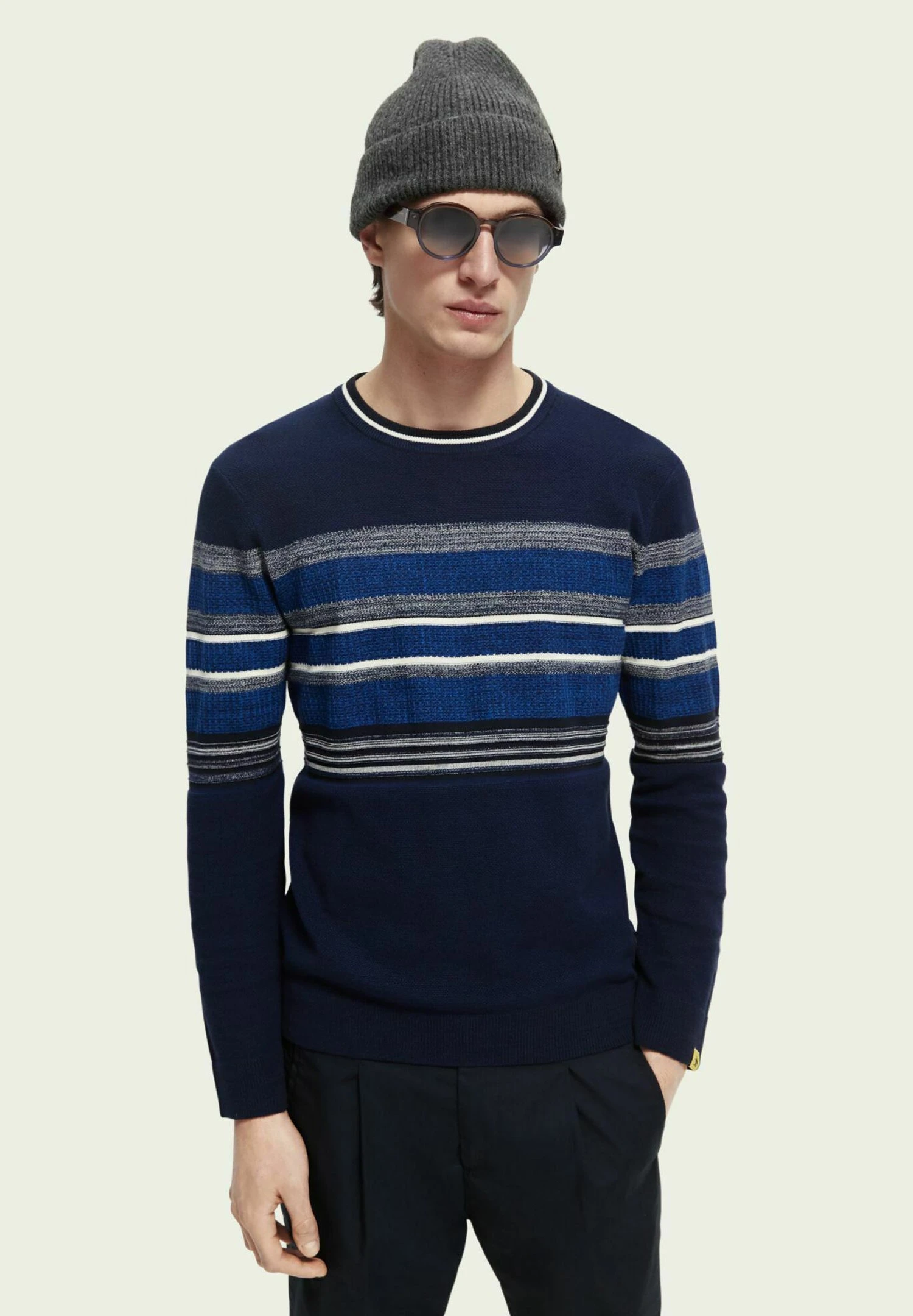 Scotch & Soda StructuredStriped Crewneck- Jersey De Punto - Combo A 3 Scotch & Soda StructuredStriped Crewneck- Jersey De Punto - Combo A