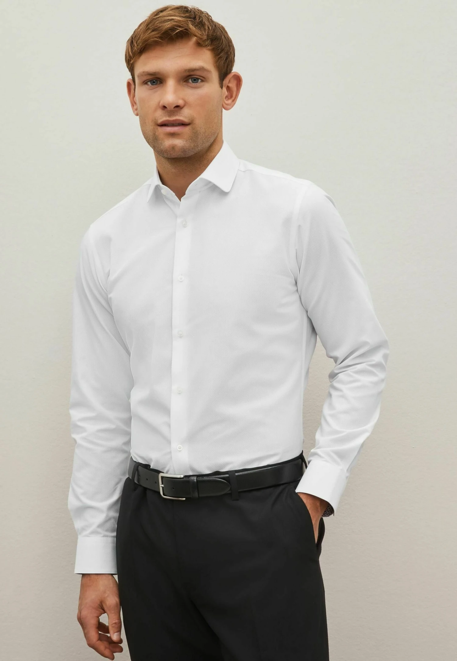 Next Heritage Single Cuff - Camisa Elegante - White Penny Collar 4 Next Heritage Single Cuff - Camisa Elegante - White Penny Collar - Imagen 2