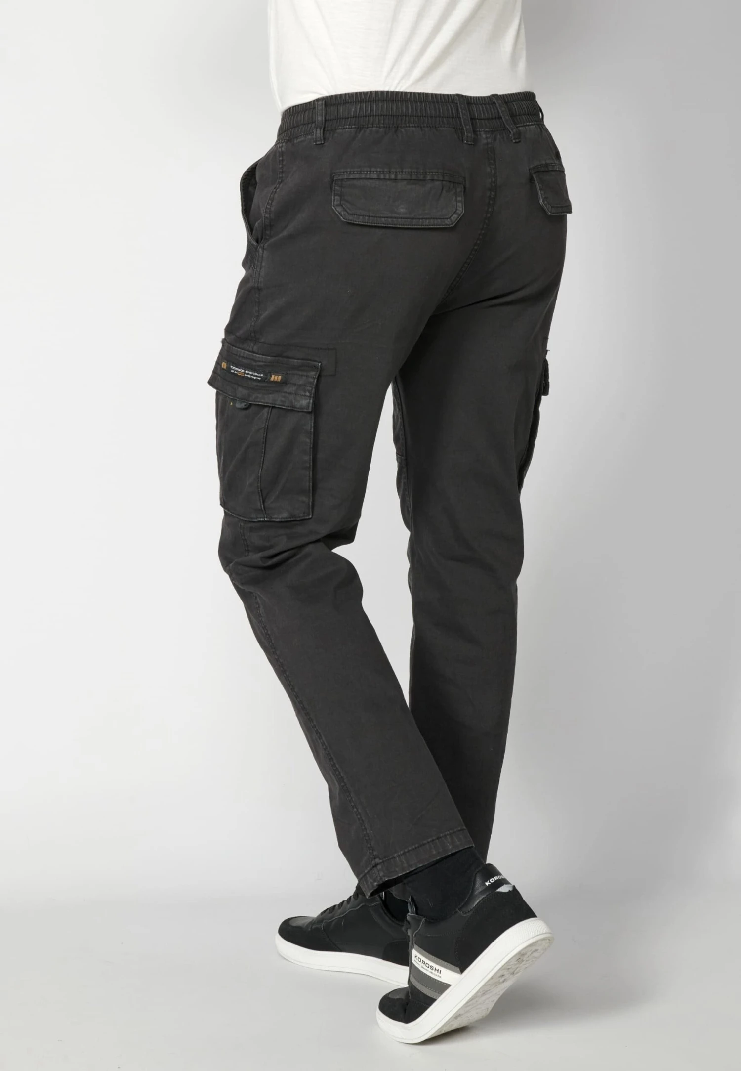 Koroshi Pantalones Cargo - Black 9 Koroshi Pantalones Cargo - Black - Imagen 7