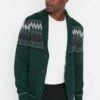 Trendyol Chaqueta De Punto - Green