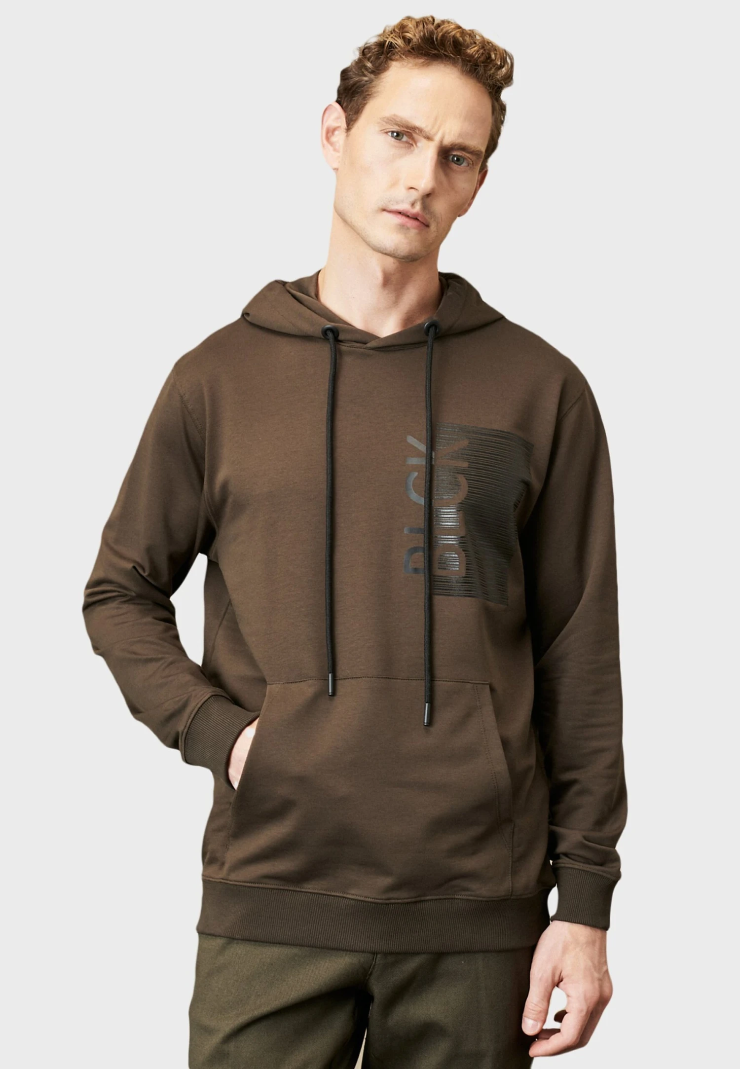 Standard Fit- Sudadera - Khaki 3 Standard Fit- Sudadera - Khaki