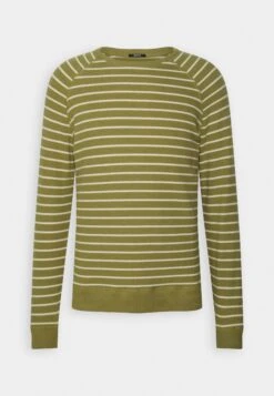 Denham Raglan Crew - Jersey De Punto - Olive Drab -Blen Ropa Comercio a03c3578df6b4b1caac4861045ed0f34