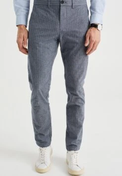 WE FASHION Slim Fit - Pantalones Chinos - Blue