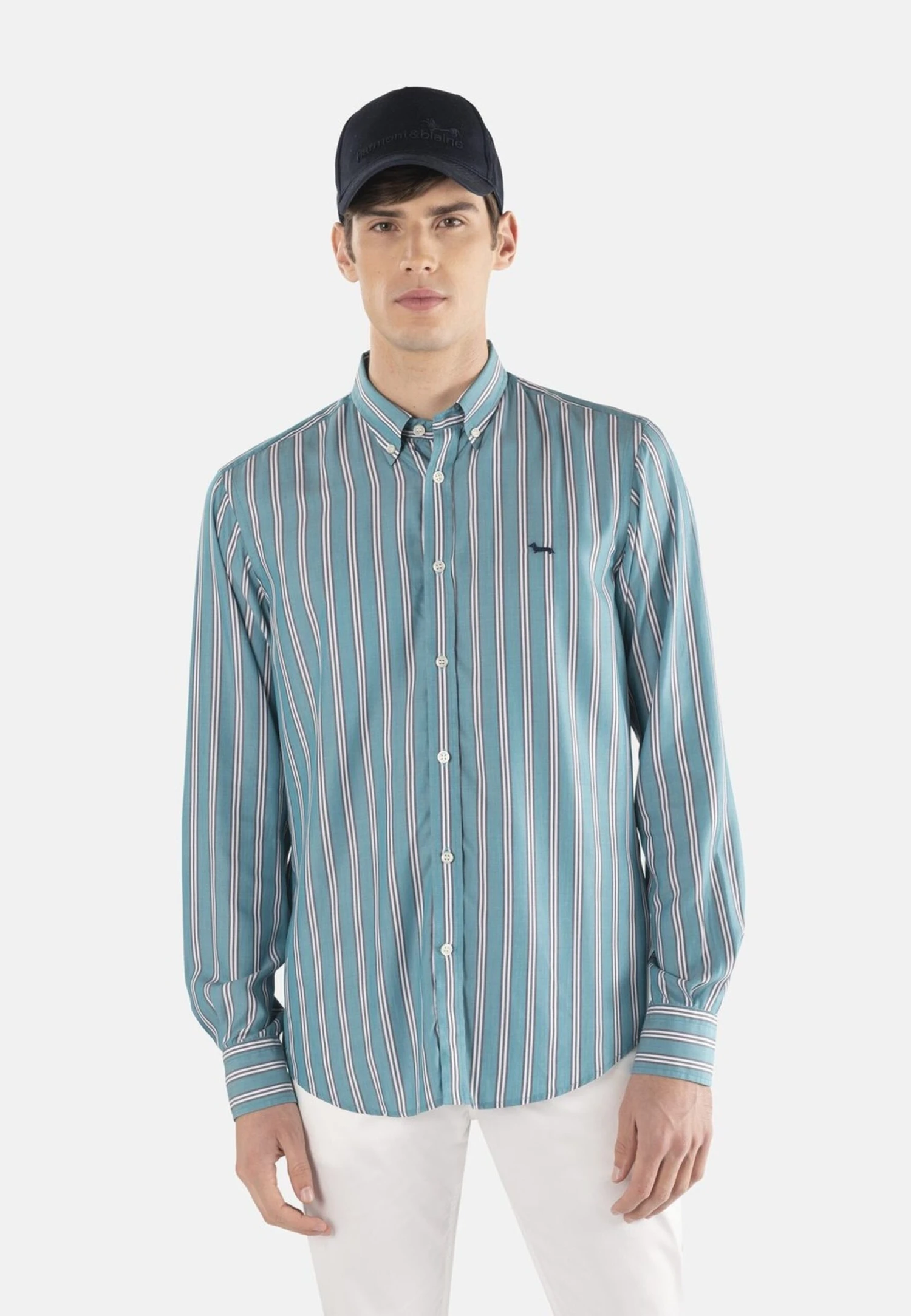 HARMONT&BLAINE Contrasti Interni - Camisa - Petrolio 3 HARMONT&BLAINE Contrasti Interni - Camisa - Petrolio