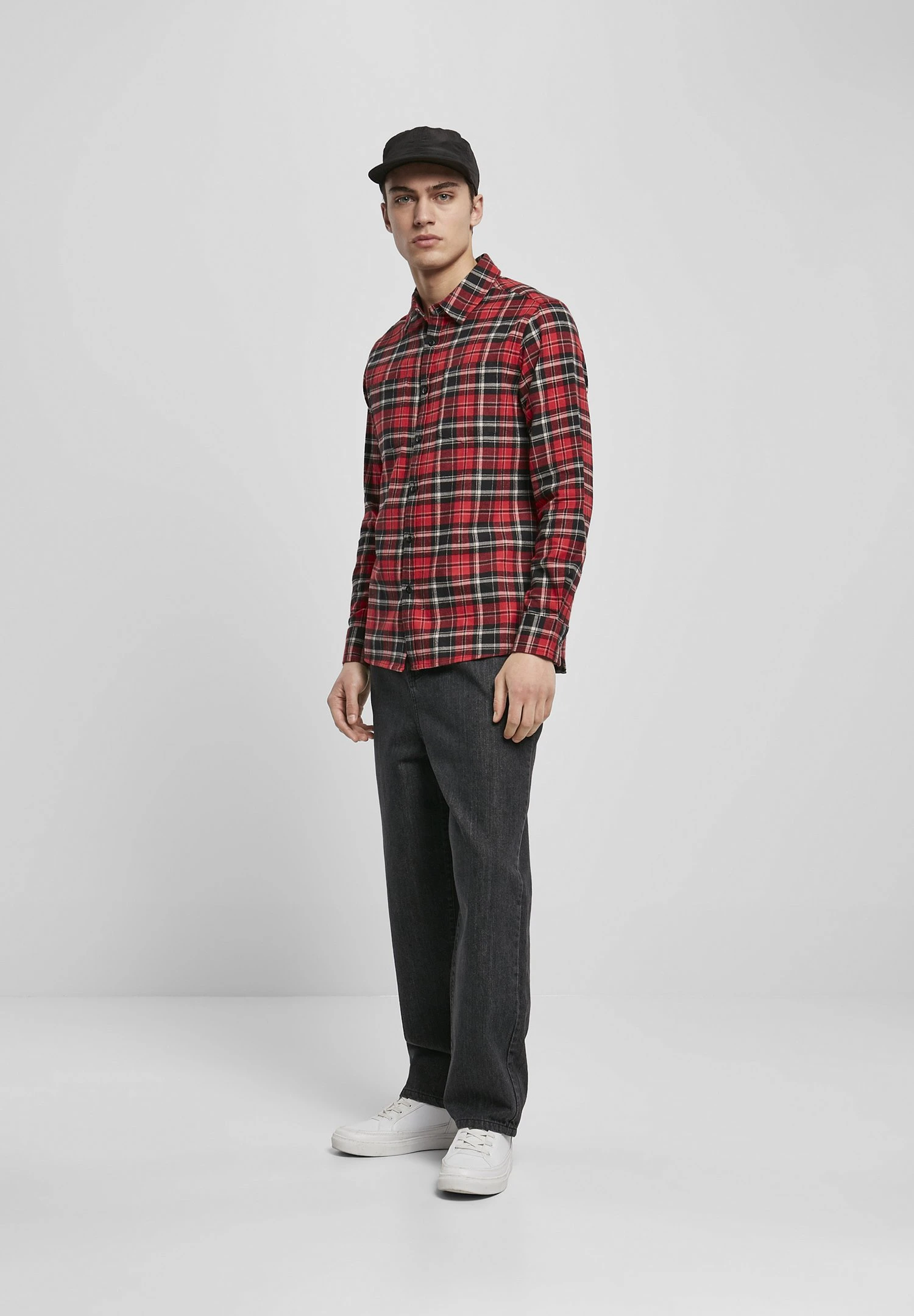 URBAN CLASSICS Roots - Camisa - Red/Black/White 4 URBAN CLASSICS Roots - Camisa - Red/Black/White - Imagen 2