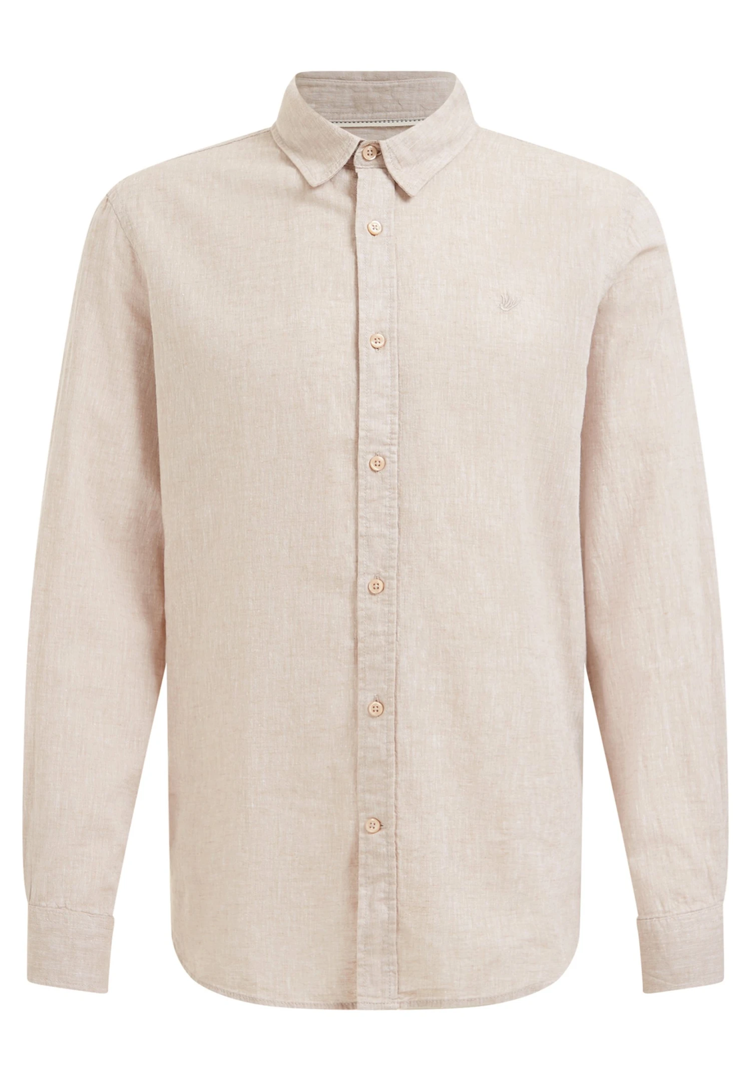 WE FASHION Linen Blend - Camisa - Beige 8 WE FASHION Linen Blend - Camisa - Beige - Imagen 6