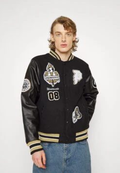 Blen Ropa Comercio 34 PRIMITIVE Alumni Varsity Jacket - Chaquetas Bomber - Black