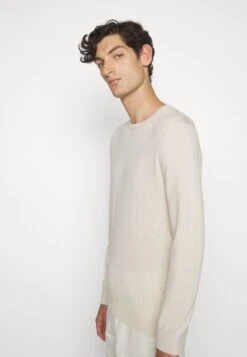 J.Lindeberg Lyle Crew Neck - Jersey De Punto - Oyster Gray -Blen Ropa Comercio b09f2306df7142fe800224e3cf0f7eeb