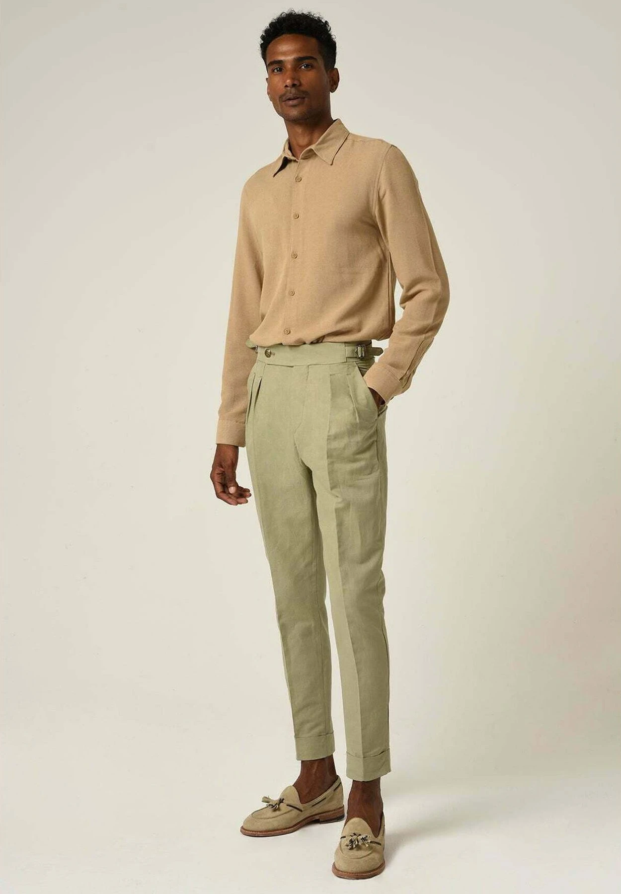 Camisa Elegante - Camel 4 Camisa Elegante - Camel - Imagen 2