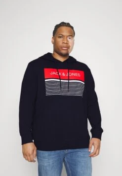 Jack & Jones Jjtravis Hood- Jersey Con Capucha - Navy Blazer