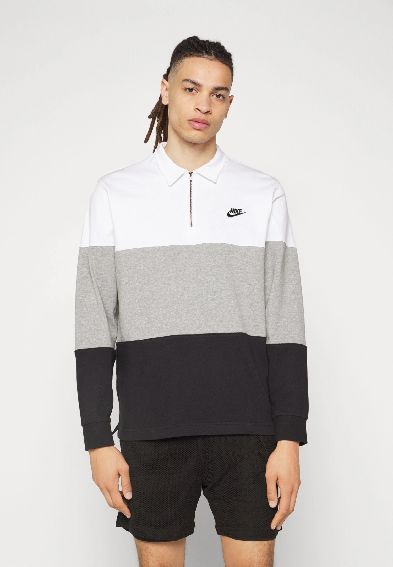 Nike Sportswear Club - Sudadera - White/Dark Grey Heather/Black 5 Nike Sportswear Club - Sudadera - White/Dark Grey Heather/Black - Imagen 3